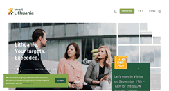 Desktop Screenshot of investlithuania.com